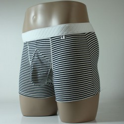 Striped boxer shorts, white...