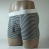 Boxer anatomique Sabords rayure ceinture blanche