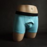 Boxer homme anatomique bleu turquoise – SABORDS