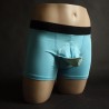 Boxer homme anatomique bleu turquoise – SABORDS