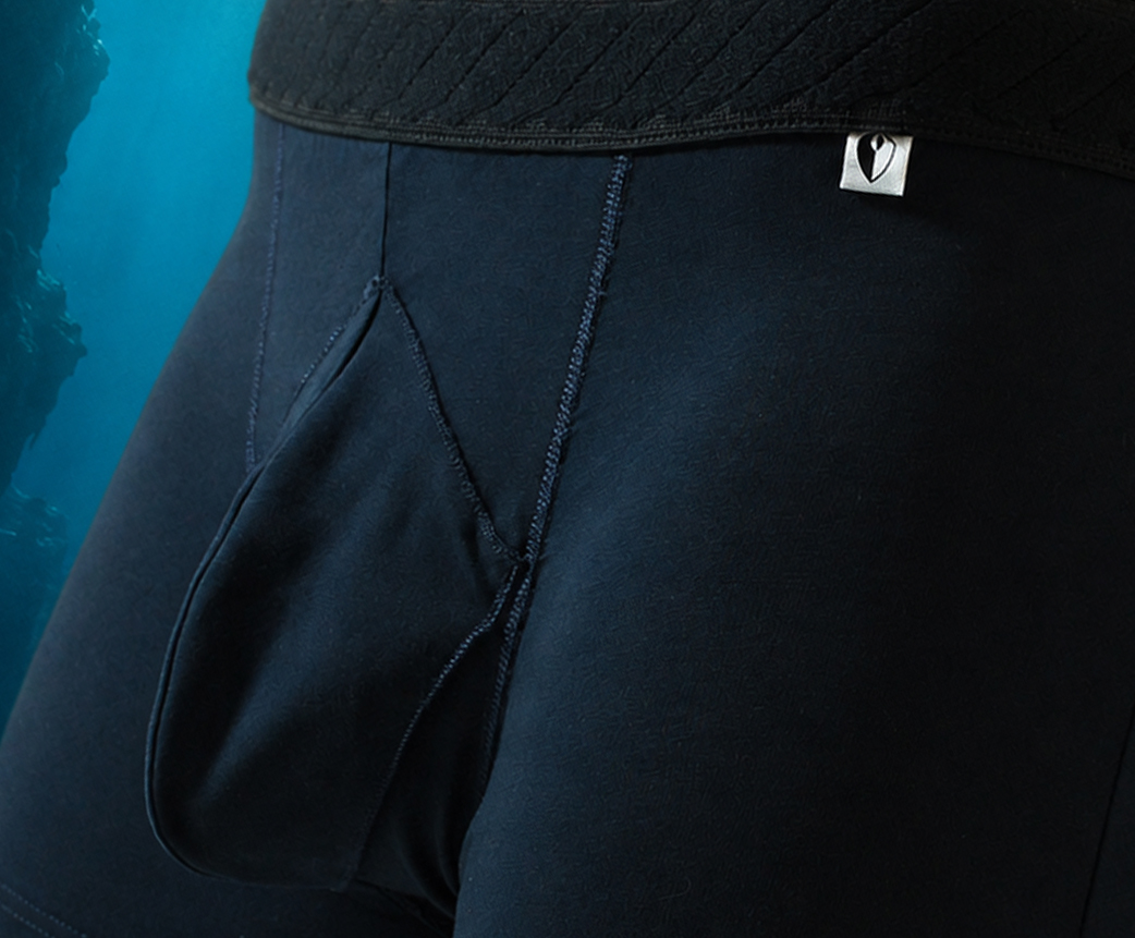 boxer sabords bleu marine