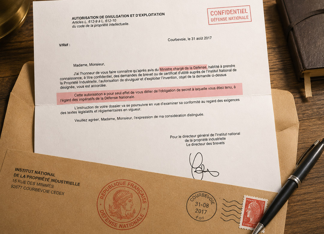 lettre officielle défense nationale délié du secret