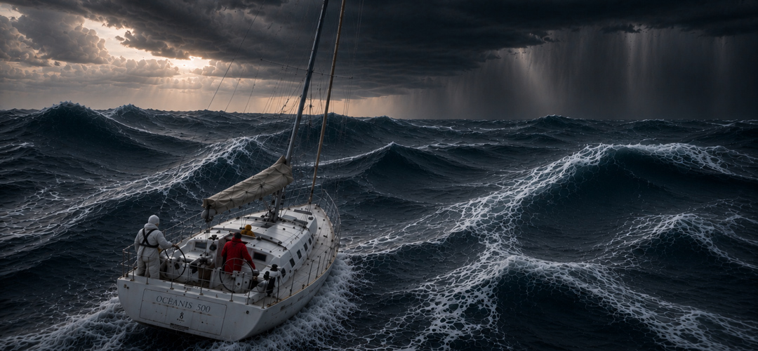 Sailing across the Bay of Biscay, where the great storm began—and where the adventure that inspired the SABORDS brand first took shape.