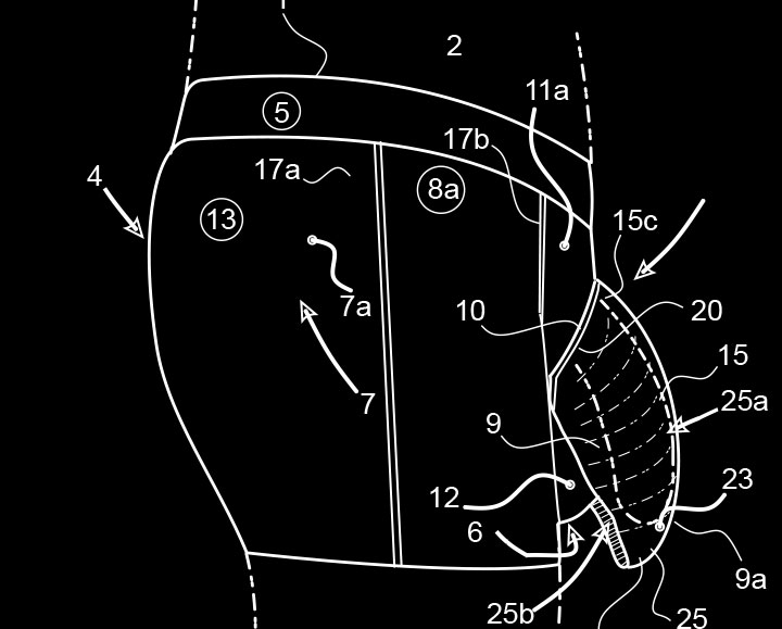 plan brevet sabords boxer homme anatomique